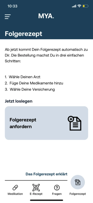 MYA App Screenshot 1